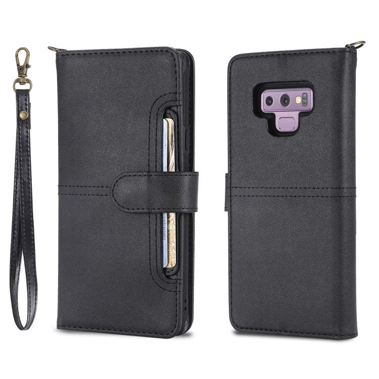 For Galaxy Note 9 Multifunctional Detachable Magnetic Horizontal Flip Leather Case with Card Slots & Holder & Wallet & Photo Frame