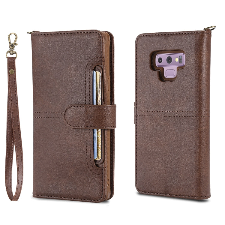 For Galaxy Note 9 Multifunctional Detachable Magnetic Horizontal Flip Leather Case with Card Slots & Holder & Wallet & Photo Frame