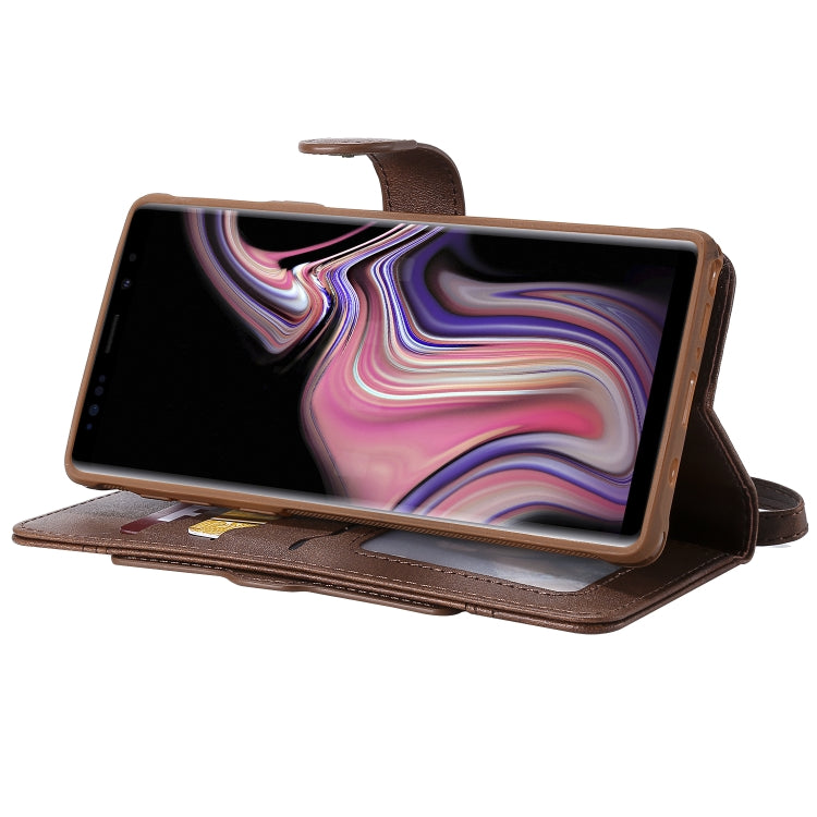 For Galaxy Note 9 Multifunctional Detachable Magnetic Horizontal Flip Leather Case with Card Slots & Holder & Wallet & Photo Frame