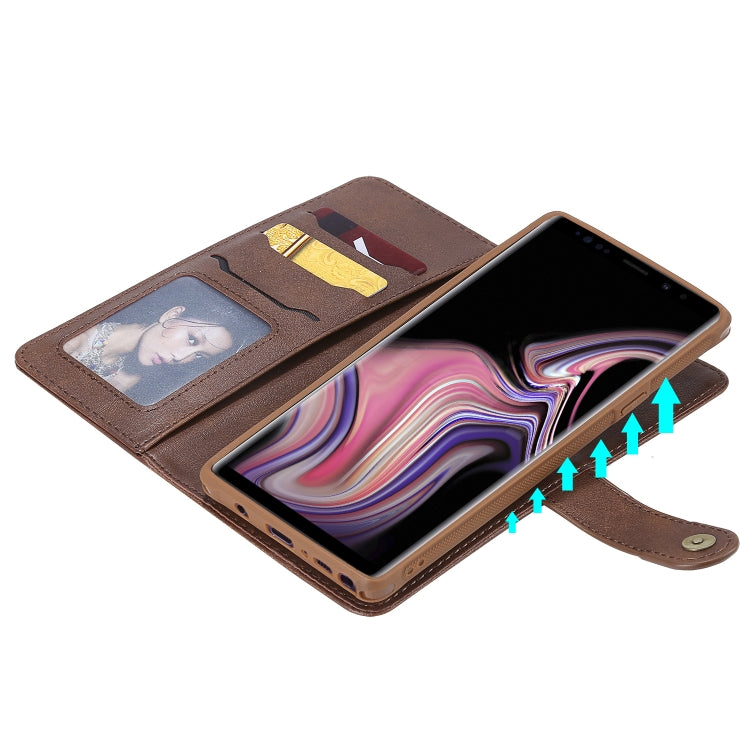 For Galaxy Note 9 Multifunctional Detachable Magnetic Horizontal Flip Leather Case with Card Slots & Holder & Wallet & Photo Frame