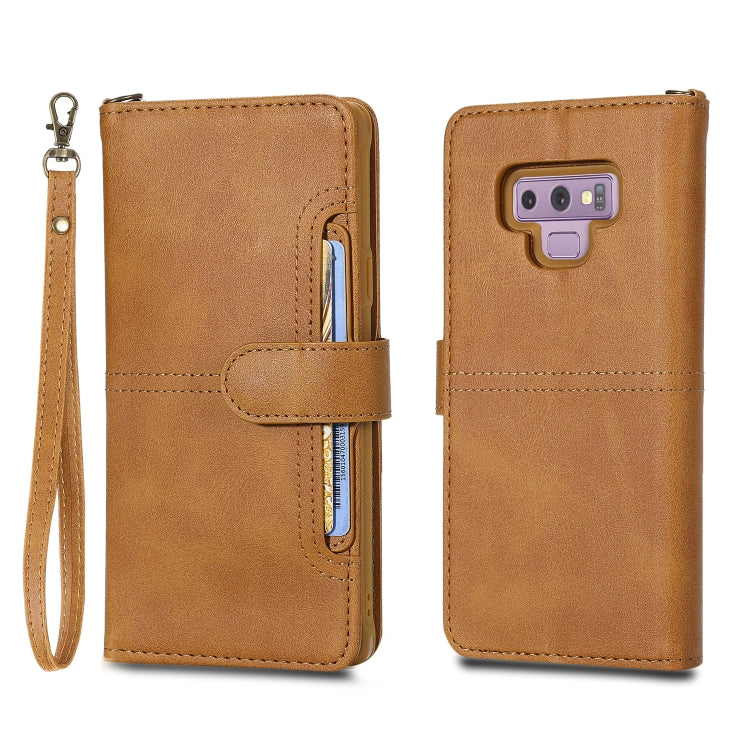 For Galaxy Note 9 Multifunctional Detachable Magnetic Horizontal Flip Leather Case with Card Slots & Holder & Wallet & Photo Frame