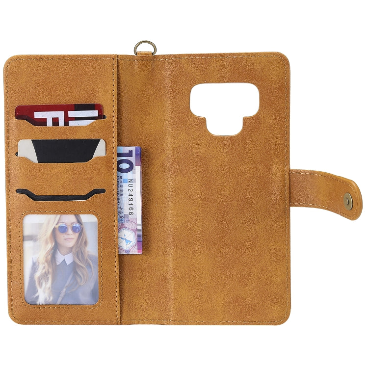 For Galaxy Note 9 Multifunctional Detachable Magnetic Horizontal Flip Leather Case with Card Slots & Holder & Wallet & Photo Frame