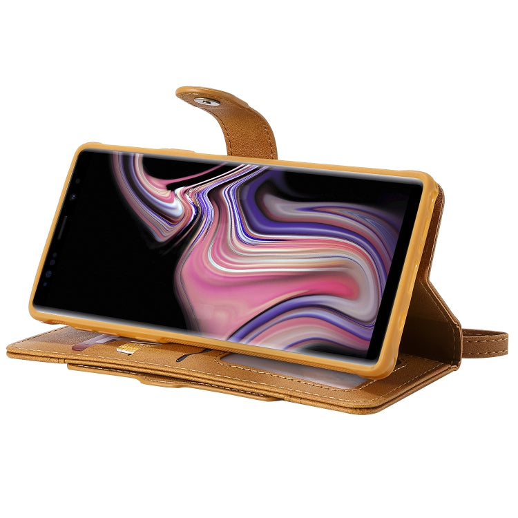For Galaxy Note 9 Multifunctional Detachable Magnetic Horizontal Flip Leather Case with Card Slots & Holder & Wallet & Photo Frame