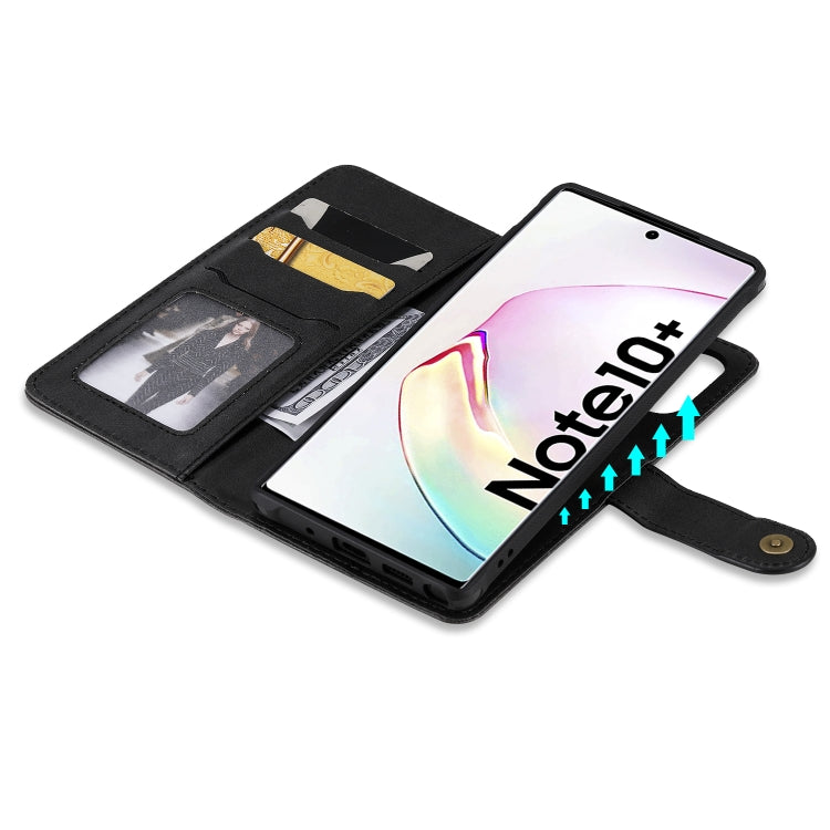 For Galaxy Note 10+ Multifunctional Detachable Magnetic Horizontal Flip Leather Case with Card Slots & Holder & Wallet & Photo Frame