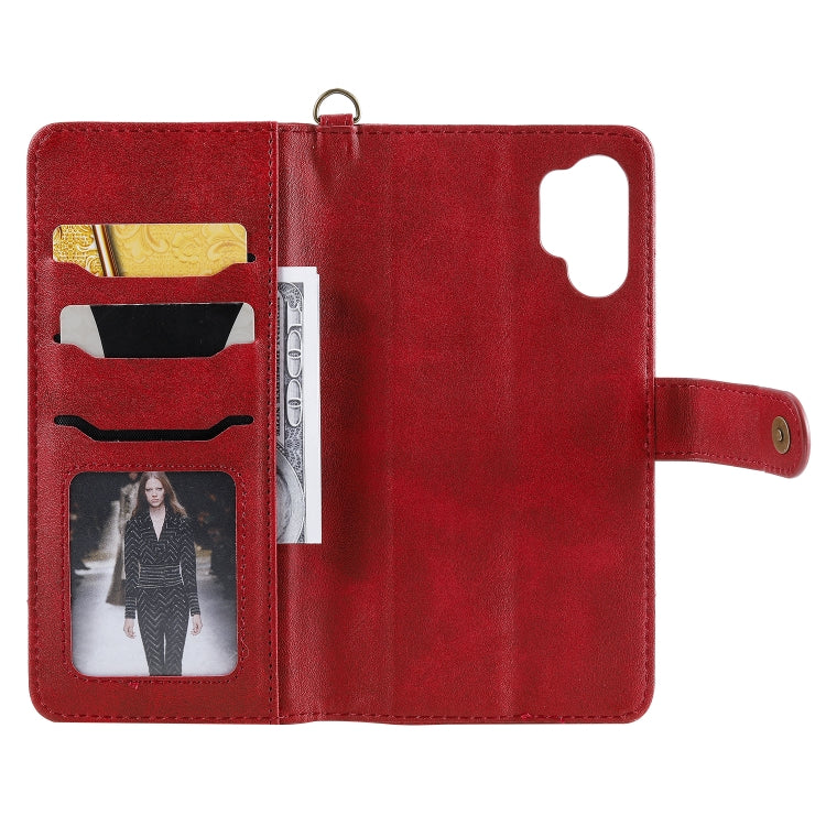 For Galaxy Note 10+ Multifunctional Detachable Magnetic Horizontal Flip Leather Case with Card Slots & Holder & Wallet & Photo Frame