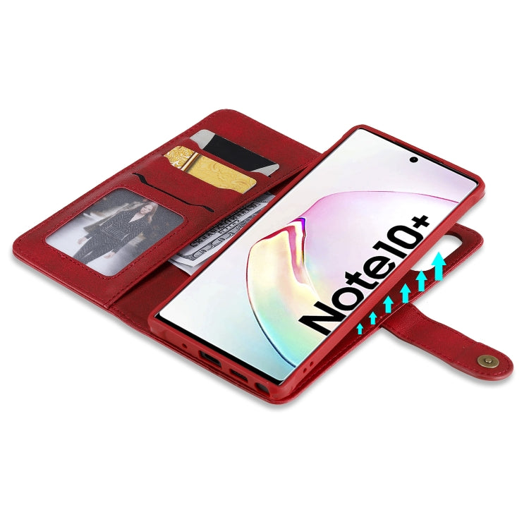 For Galaxy Note 10+ Multifunctional Detachable Magnetic Horizontal Flip Leather Case with Card Slots & Holder & Wallet & Photo Frame