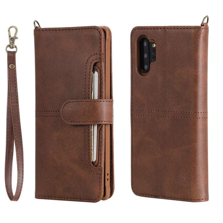 For Galaxy Note 10+ Multifunctional Detachable Magnetic Horizontal Flip Leather Case with Card Slots & Holder & Wallet & Photo Frame
