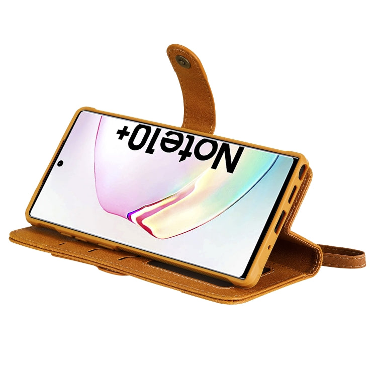 For Galaxy Note 10+ Multifunctional Detachable Magnetic Horizontal Flip Leather Case with Card Slots & Holder & Wallet & Photo Frame