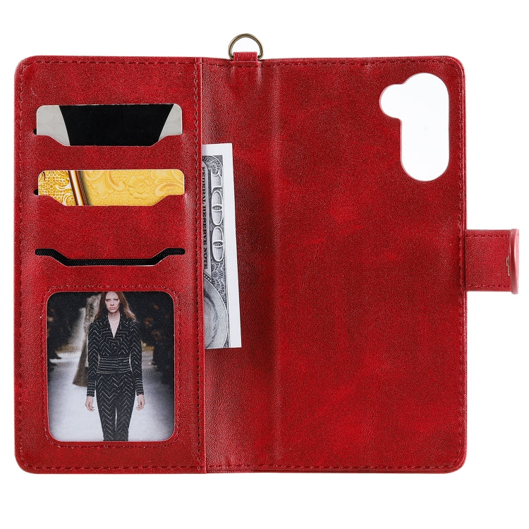 For Galaxy Note 10 Multifunctional Detachable Magnetic Horizontal Flip Leather Case with Card Slots & Holder & Wallet & Photo Frame