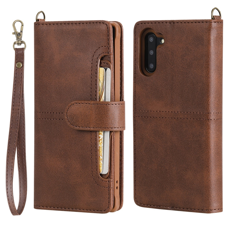 For Galaxy Note 10 Multifunctional Detachable Magnetic Horizontal Flip Leather Case with Card Slots & Holder & Wallet & Photo Frame