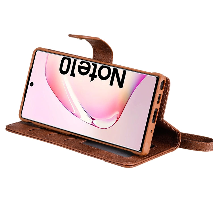 For Galaxy Note 10 Multifunctional Detachable Magnetic Horizontal Flip Leather Case with Card Slots & Holder & Wallet & Photo Frame