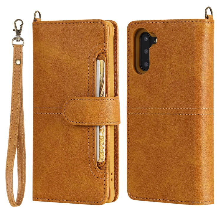 For Galaxy Note 10 Multifunctional Detachable Magnetic Horizontal Flip Leather Case with Card Slots & Holder & Wallet & Photo Frame