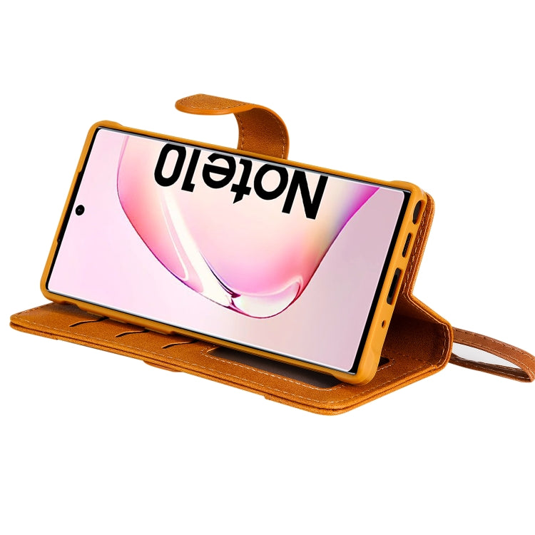For Galaxy Note 10 Multifunctional Detachable Magnetic Horizontal Flip Leather Case with Card Slots & Holder & Wallet & Photo Frame