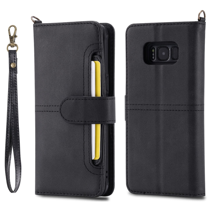 For Galaxy S8+ Multifunctional Detachable Magnetic Horizontal Flip Leather Case with Card Slots & Holder & Wallet & Photo Frame