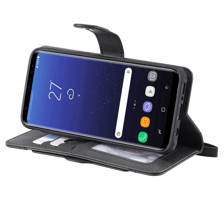 For Galaxy S8+ Multifunctional Detachable Magnetic Horizontal Flip Leather Case with Card Slots & Holder & Wallet & Photo Frame
