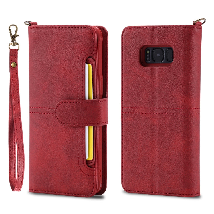 For Galaxy S8+ Multifunctional Detachable Magnetic Horizontal Flip Leather Case with Card Slots & Holder & Wallet & Photo Frame