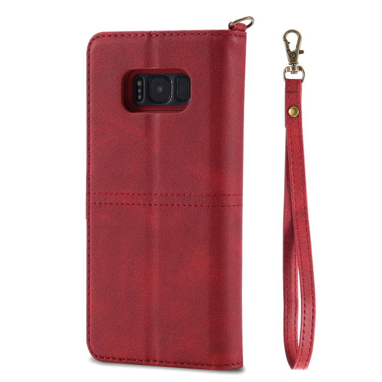 For Galaxy S8+ Multifunctional Detachable Magnetic Horizontal Flip Leather Case with Card Slots & Holder & Wallet & Photo Frame