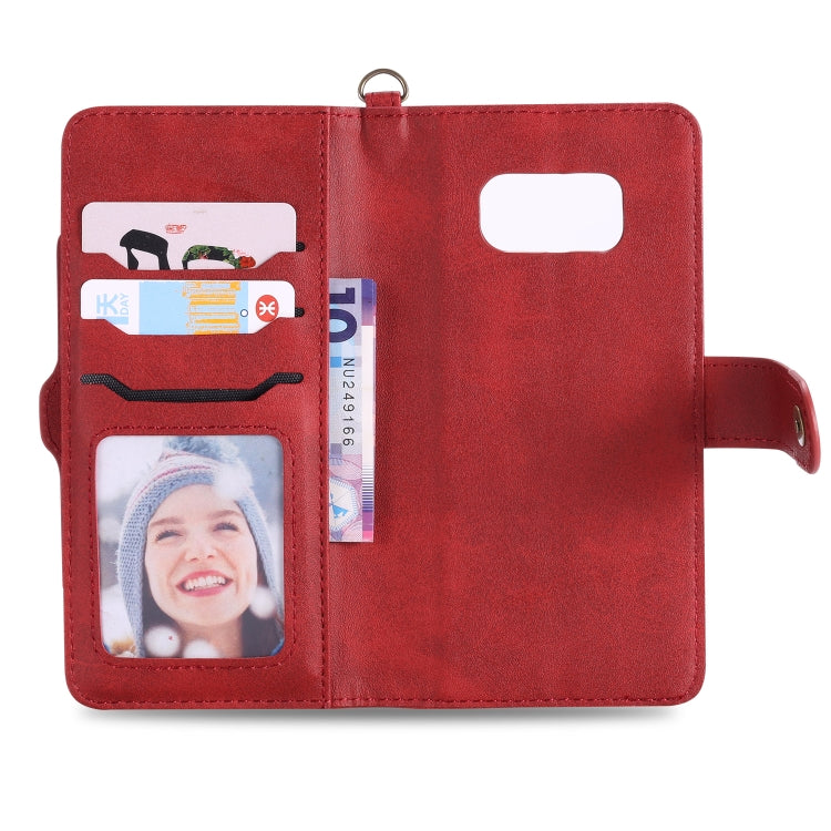 For Galaxy S8+ Multifunctional Detachable Magnetic Horizontal Flip Leather Case with Card Slots & Holder & Wallet & Photo Frame