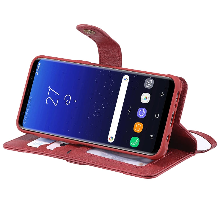 For Galaxy S8+ Multifunctional Detachable Magnetic Horizontal Flip Leather Case with Card Slots & Holder & Wallet & Photo Frame
