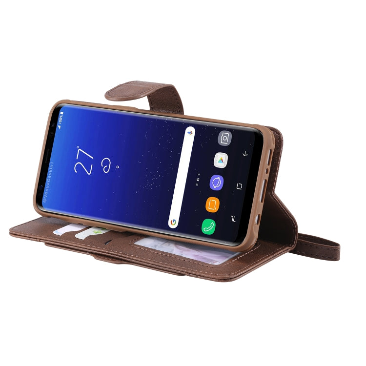 For Galaxy S8+ Multifunctional Detachable Magnetic Horizontal Flip Leather Case with Card Slots & Holder & Wallet & Photo Frame