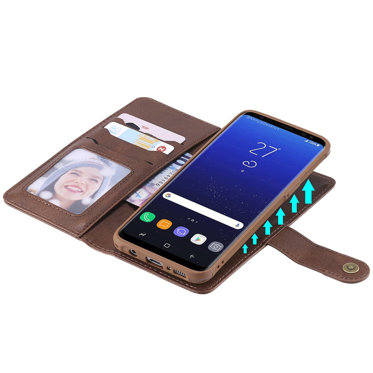 For Galaxy S8+ Multifunctional Detachable Magnetic Horizontal Flip Leather Case with Card Slots & Holder & Wallet & Photo Frame