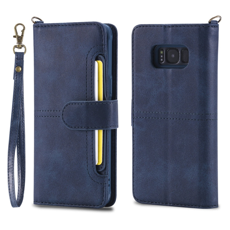 For Galaxy S8+ Multifunctional Detachable Magnetic Horizontal Flip Leather Case with Card Slots & Holder & Wallet & Photo Frame