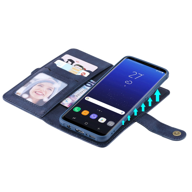 For Galaxy S8+ Multifunctional Detachable Magnetic Horizontal Flip Leather Case with Card Slots & Holder & Wallet & Photo Frame