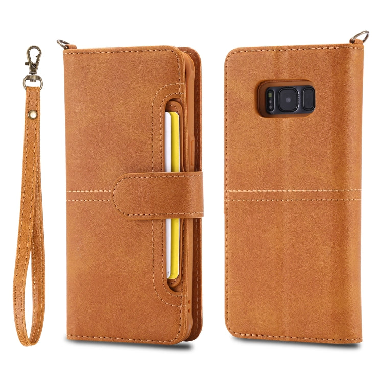 For Galaxy S8+ Multifunctional Detachable Magnetic Horizontal Flip Leather Case with Card Slots & Holder & Wallet & Photo Frame