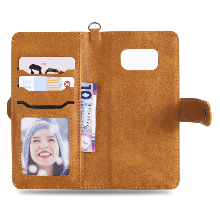 For Galaxy S8+ Multifunctional Detachable Magnetic Horizontal Flip Leather Case with Card Slots & Holder & Wallet & Photo Frame