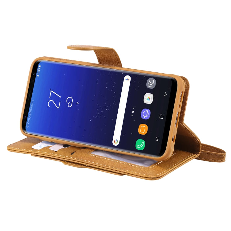 For Galaxy S8+ Multifunctional Detachable Magnetic Horizontal Flip Leather Case with Card Slots & Holder & Wallet & Photo Frame