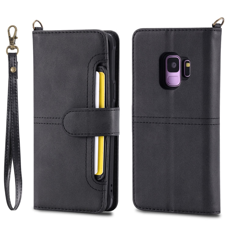 For Galaxy S9 Multifunctional Detachable Magnetic Horizontal Flip Leather Case with Card Slots & Holder & Wallet & Photo Frame