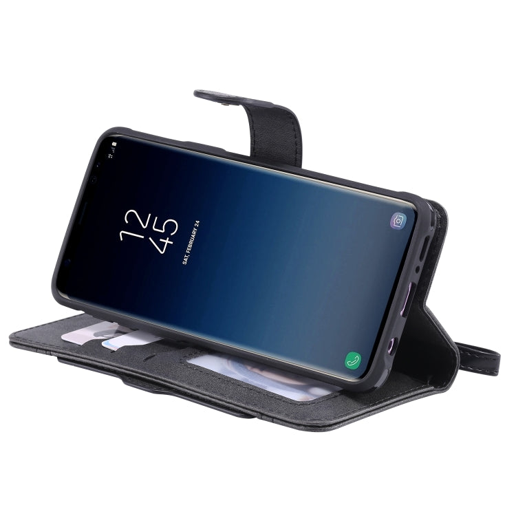 For Galaxy S9 Multifunctional Detachable Magnetic Horizontal Flip Leather Case with Card Slots & Holder & Wallet & Photo Frame