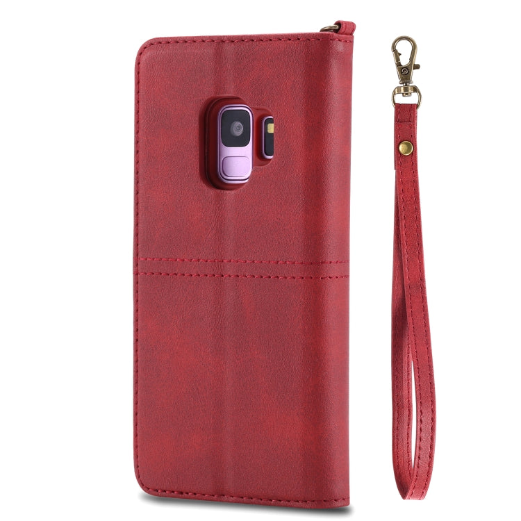 For Galaxy S9 Multifunctional Detachable Magnetic Horizontal Flip Leather Case with Card Slots & Holder & Wallet & Photo Frame