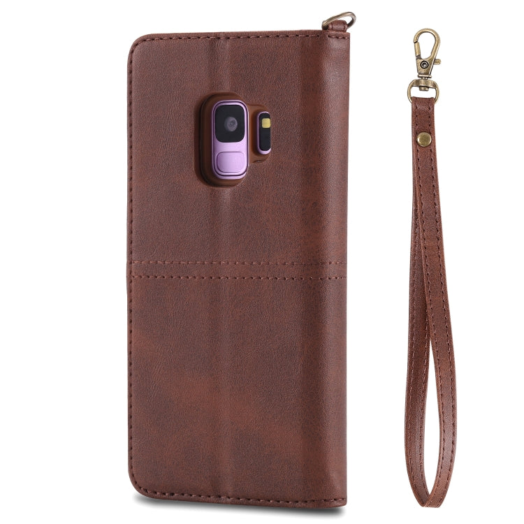 For Galaxy S9 Multifunctional Detachable Magnetic Horizontal Flip Leather Case with Card Slots & Holder & Wallet & Photo Frame