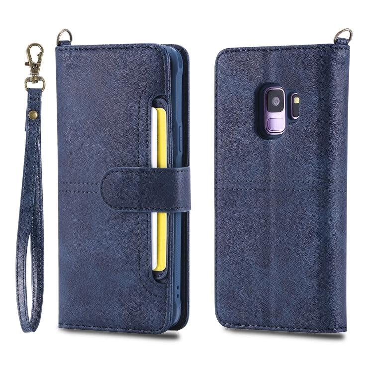 For Galaxy S9 Multifunctional Detachable Magnetic Horizontal Flip Leather Case with Card Slots & Holder & Wallet & Photo Frame