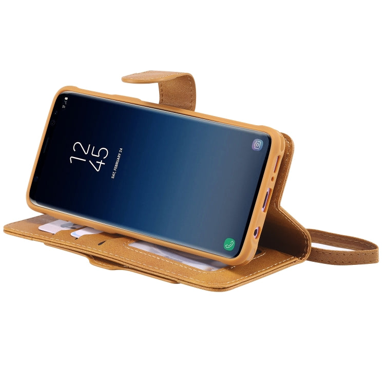 For Galaxy S9 Multifunctional Detachable Magnetic Horizontal Flip Leather Case with Card Slots & Holder & Wallet & Photo Frame