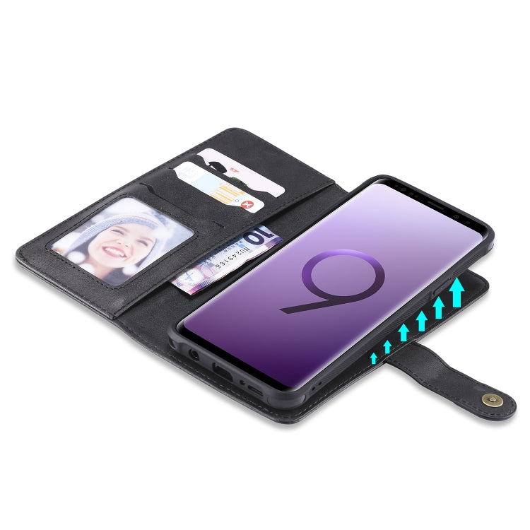 For Galaxy S9+ Multifunctional Detachable Magnetic Horizontal Flip Leather Case with Card Slots & Holder & Wallet & Photo Frame