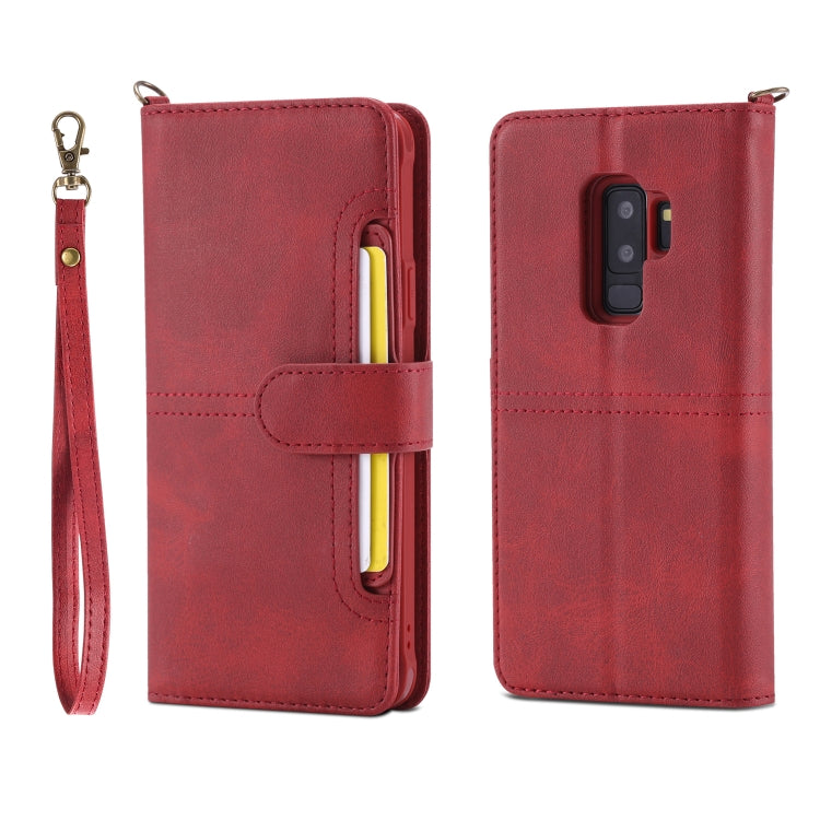 For Galaxy S9+ Multifunctional Detachable Magnetic Horizontal Flip Leather Case with Card Slots & Holder & Wallet & Photo Frame