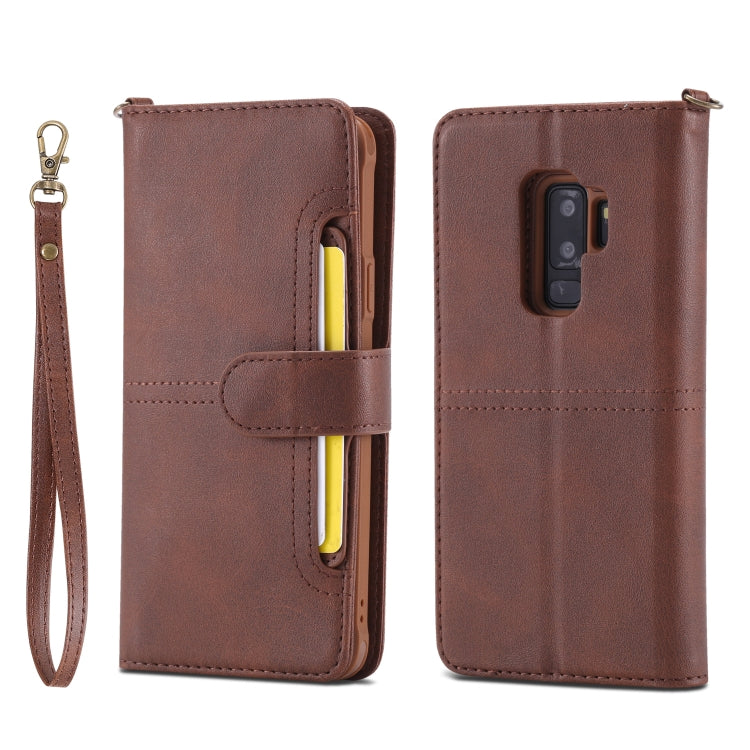 For Galaxy S9+ Multifunctional Detachable Magnetic Horizontal Flip Leather Case with Card Slots & Holder & Wallet & Photo Frame