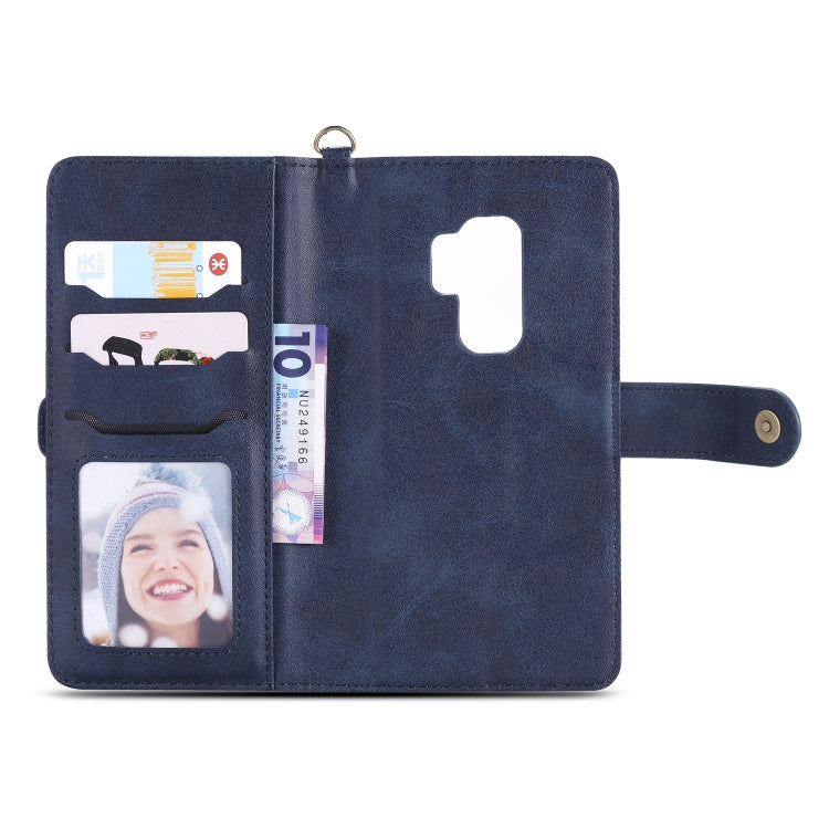 For Galaxy S9+ Multifunctional Detachable Magnetic Horizontal Flip Leather Case with Card Slots & Holder & Wallet & Photo Frame