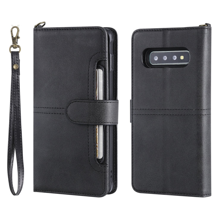 For Galaxy S10+ Multifunctional Detachable Magnetic Horizontal Flip Leather Case with Card Slots & Holder & Wallet & Photo Frame