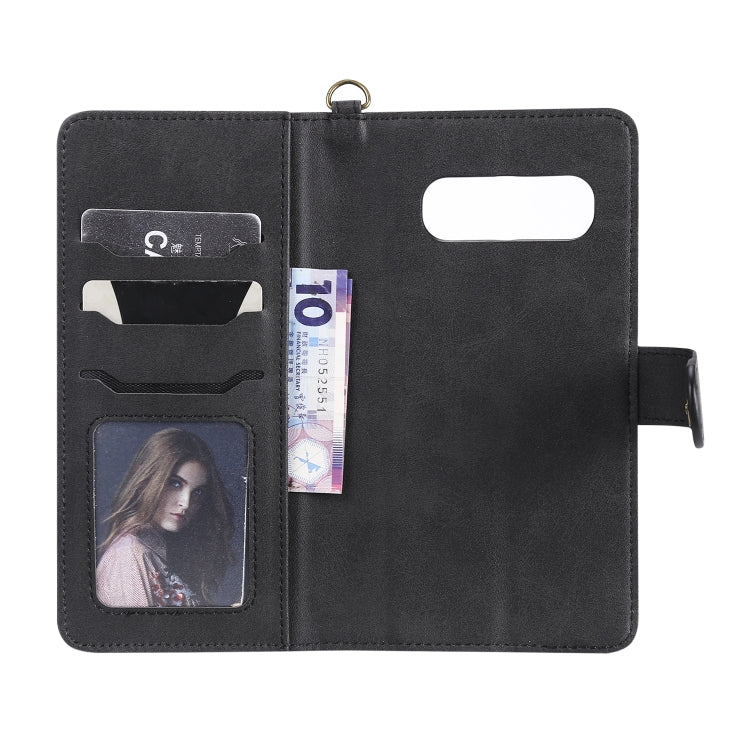 For Galaxy S10+ Multifunctional Detachable Magnetic Horizontal Flip Leather Case with Card Slots & Holder & Wallet & Photo Frame