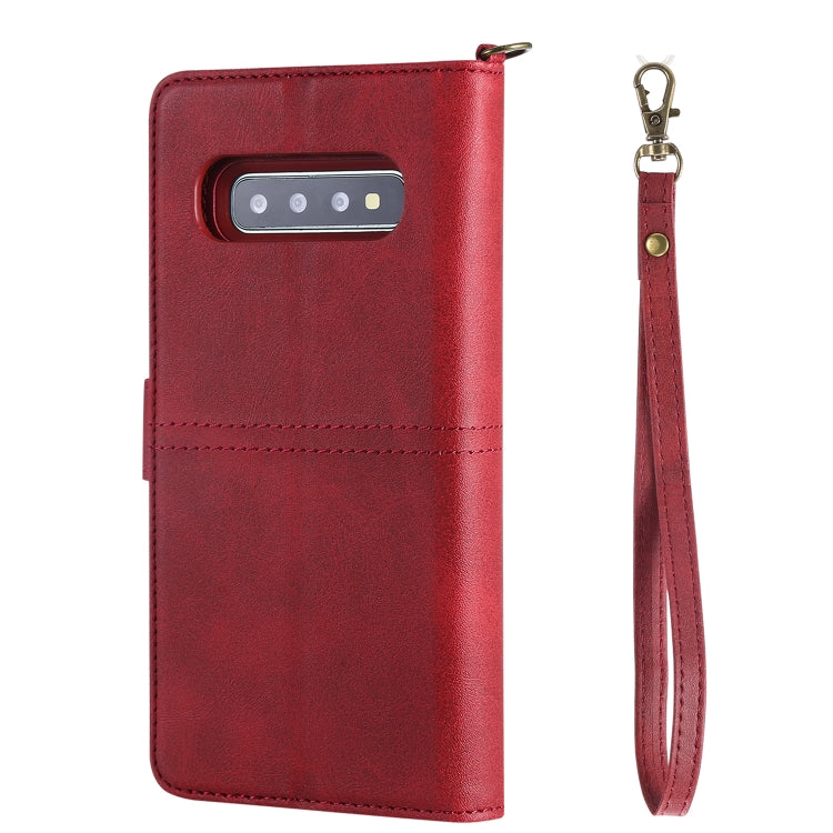 For Galaxy S10+ Multifunctional Detachable Magnetic Horizontal Flip Leather Case with Card Slots & Holder & Wallet & Photo Frame