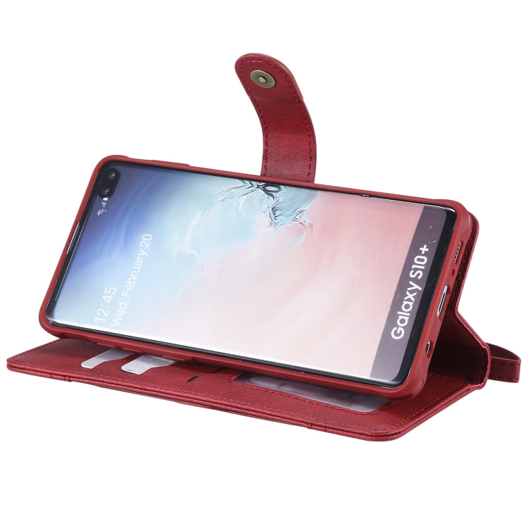 For Galaxy S10+ Multifunctional Detachable Magnetic Horizontal Flip Leather Case with Card Slots & Holder & Wallet & Photo Frame