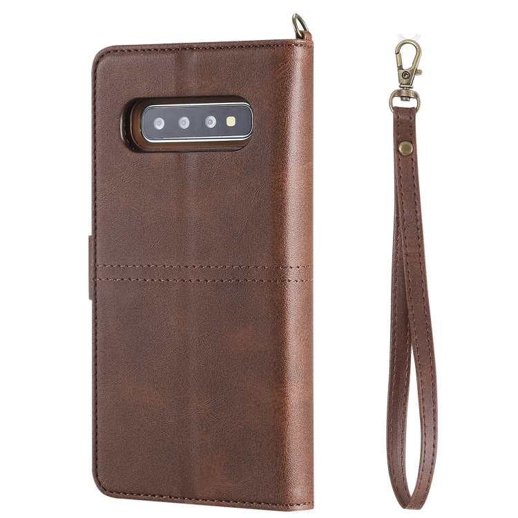 For Galaxy S10+ Multifunctional Detachable Magnetic Horizontal Flip Leather Case with Card Slots & Holder & Wallet & Photo Frame