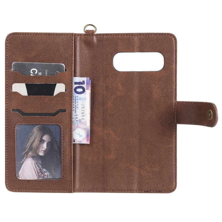 For Galaxy S10+ Multifunctional Detachable Magnetic Horizontal Flip Leather Case with Card Slots & Holder & Wallet & Photo Frame