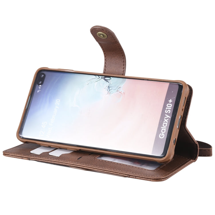 For Galaxy S10+ Multifunctional Detachable Magnetic Horizontal Flip Leather Case with Card Slots & Holder & Wallet & Photo Frame