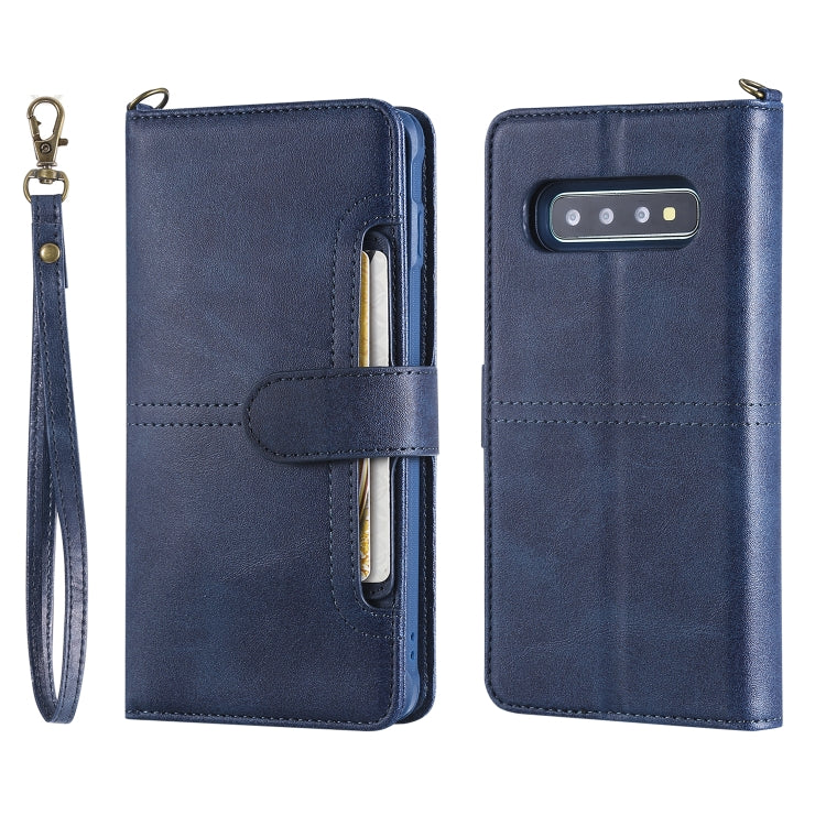 For Galaxy S10+ Multifunctional Detachable Magnetic Horizontal Flip Leather Case with Card Slots & Holder & Wallet & Photo Frame