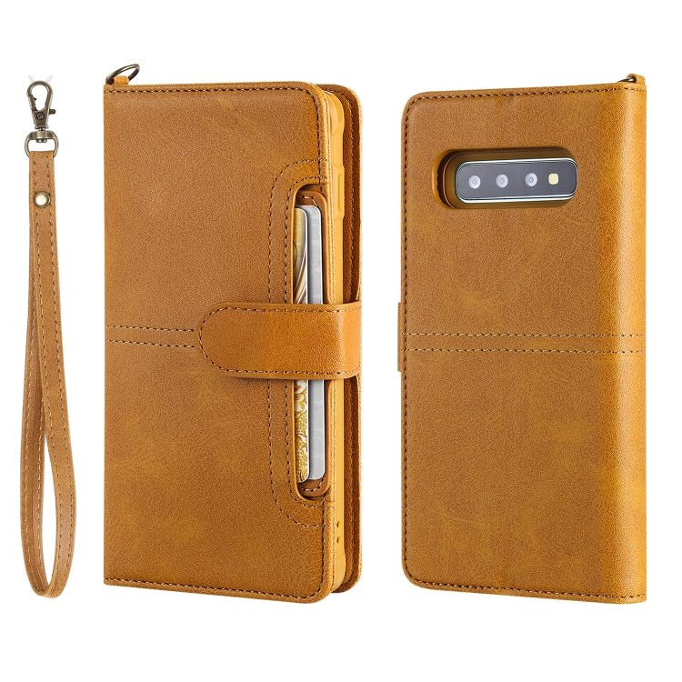For Galaxy S10+ Multifunctional Detachable Magnetic Horizontal Flip Leather Case with Card Slots & Holder & Wallet & Photo Frame