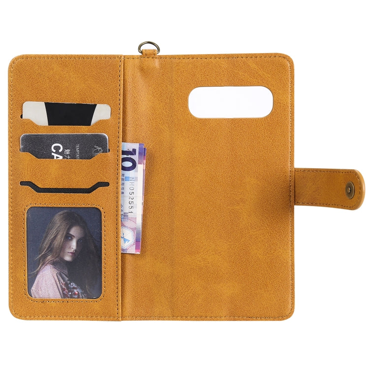 For Galaxy S10+ Multifunctional Detachable Magnetic Horizontal Flip Leather Case with Card Slots & Holder & Wallet & Photo Frame
